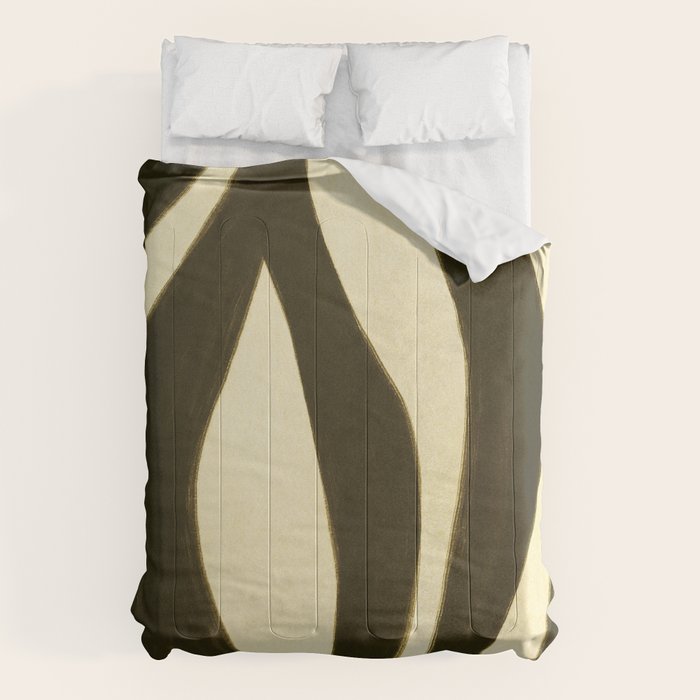 Abstract botanical Leaf Comforter Gallery Image 6
