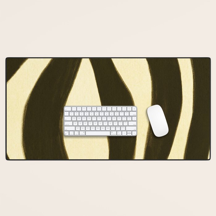 Abstract botanical Leaf Desk Mat Gallery Image 1