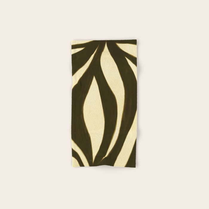 Abstract botanical Leaf Bath Towel Gallery Image 1