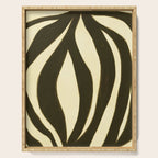 Abstract botanical Leaf Serving Tray Gallery Image 1