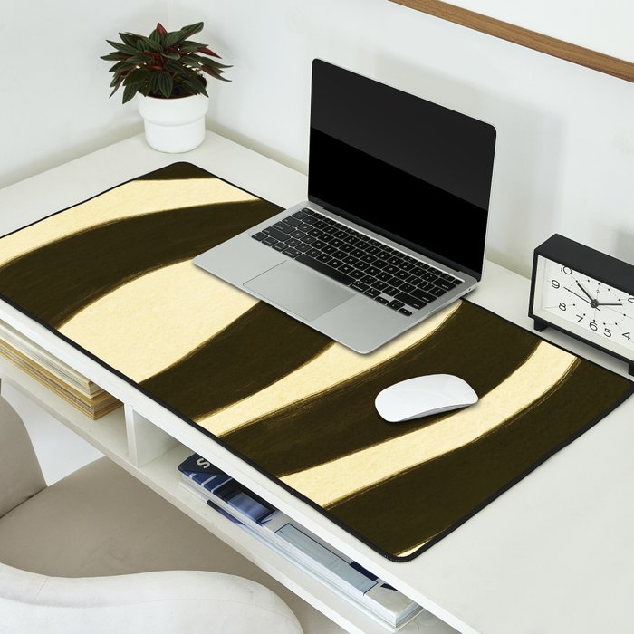 Abstract botanical Leaf Desk Mat Gallery Image 2