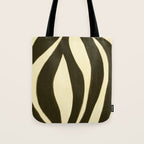 Abstract botanical Leaf Tote Bag Gallery Image 1