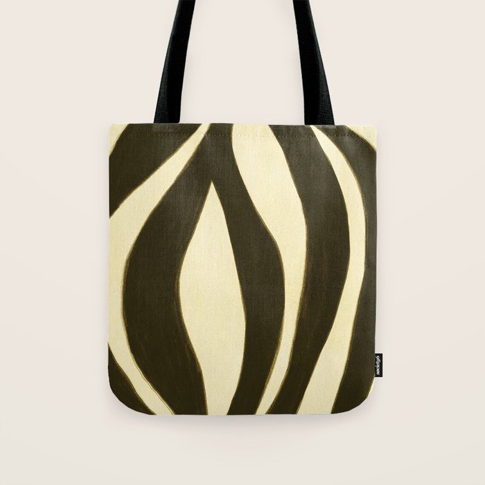 Abstract botanical Leaf Tote Bag Gallery Image 1
