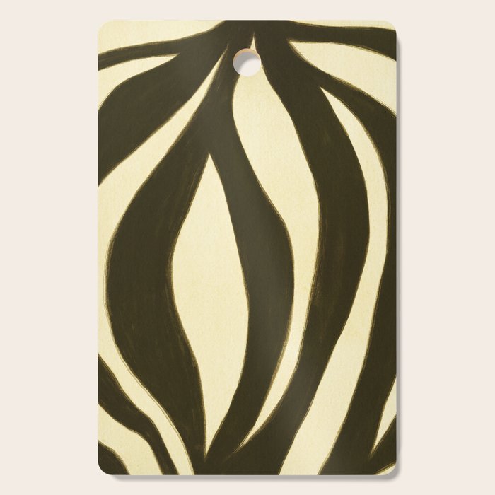 Abstract botanical Leaf Cutting Board Gallery Image 1