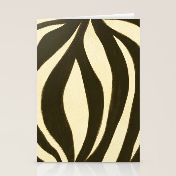 Abstract botanical Leaf Stationery Card Gallery Image 2
