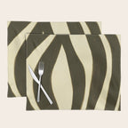 Abstract botanical Leaf Placemat Gallery Image 1