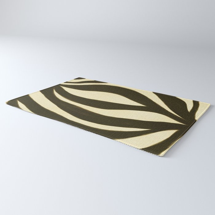 Abstract botanical Leaf Rug Gallery Image 3