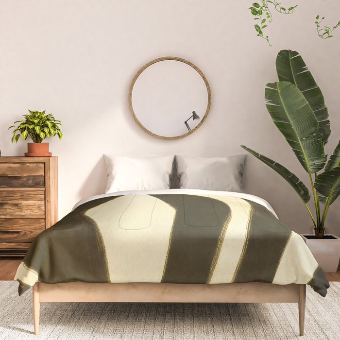 Abstract botanical Leaf Comforter Gallery Image 3