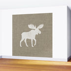 White Moose Silhouette Wall Mural Gallery Image 2
