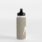 White Moose Silhouette Water Bottle Gallery Image 3