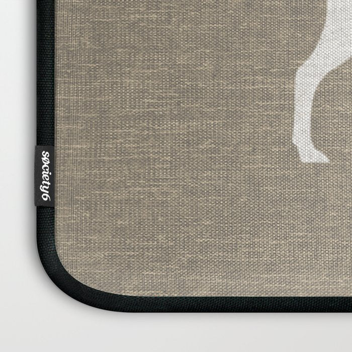 White Moose Silhouette Laptop Sleeve Gallery Image 3