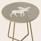 White Moose Silhouette Side Table Gallery Image 2