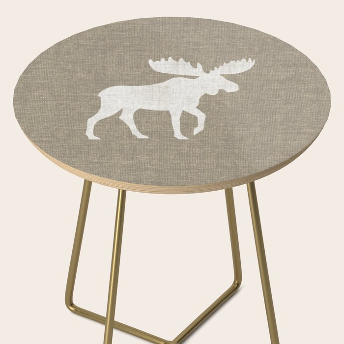 White Moose Silhouette Side Table Gallery Image 2
