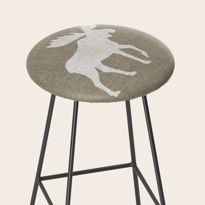 White Moose Silhouette Stool Gallery Image 2