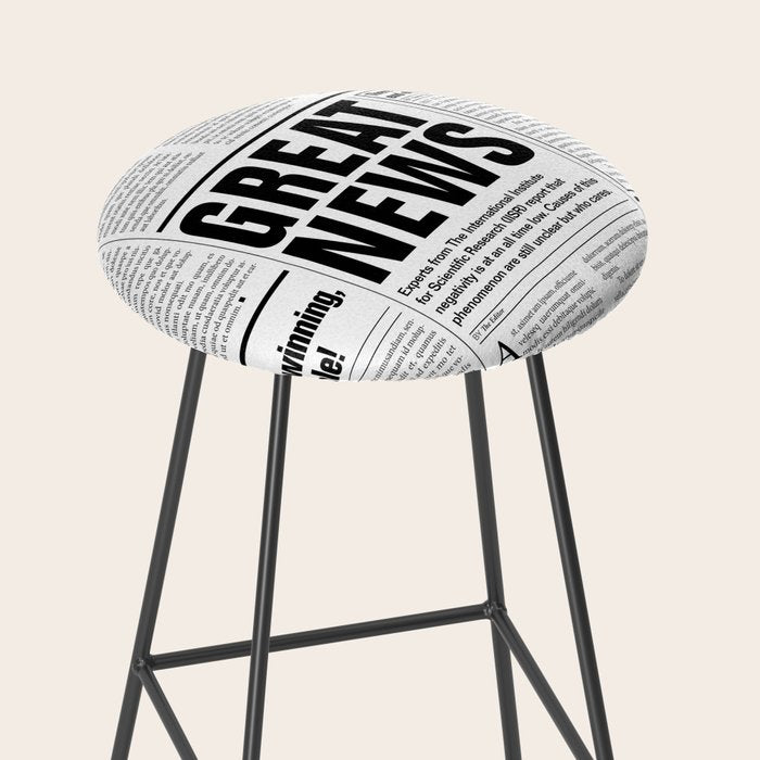 The Good Times Vol. 1, No. 1 / Newspaper with only good news Stool Gallery Image 2