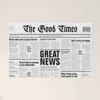The Good Times Vol. 1, No. 1 / Newspaper with only good news Welcome Mat Gallery Image 1