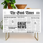 The Good Times Vol. 1, No. 1 / Newspaper with only good news Credenza Gallery Image 1