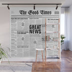 The Good Times Vol. 1, No. 1 / Newspaper with only good news Wall Mural Gallery Image 1