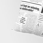 The Good Times Vol. 1, No. 1 / Newspaper with only good news Pillow Sham Gallery Image 4