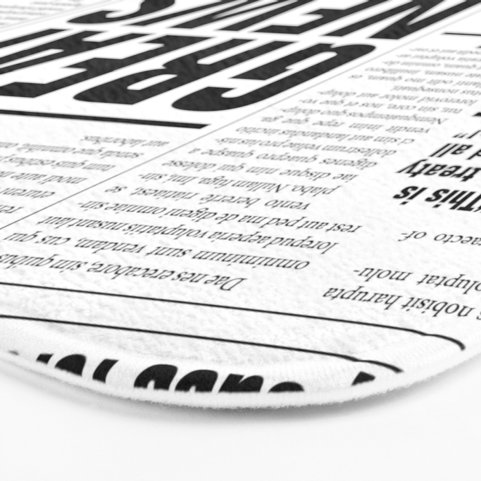 The Good Times Vol. 1, No. 1 / Newspaper with only good news Bath Mat Gallery Image 3
