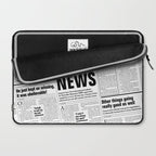 The Good Times Vol. 1, No. 1 / Newspaper with only good news Laptop Sleeve Gallery Image 2