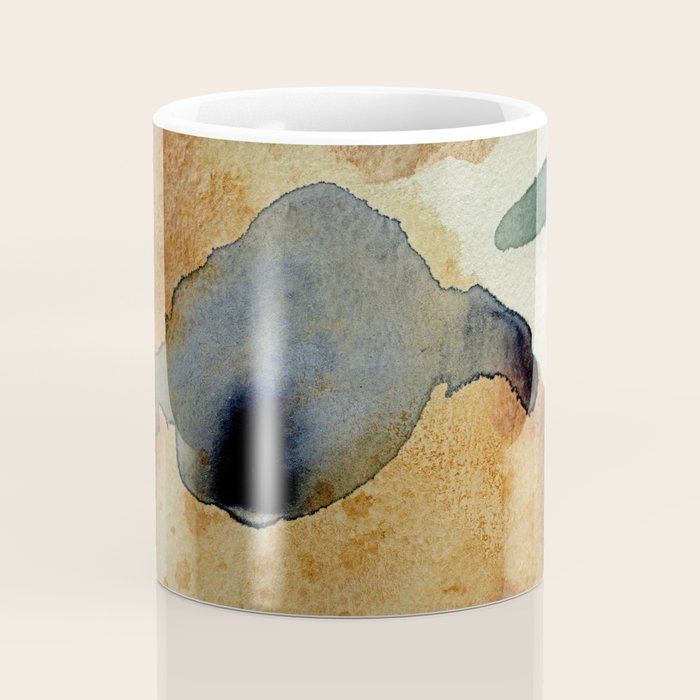 Equanimity contemporary abstract nature watercolor painting Coffee Mug Gallery Image 4