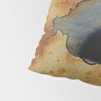 Equanimity contemporary abstract nature watercolor painting Pillow Sham Gallery Image 4