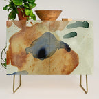 Equanimity contemporary abstract nature watercolor painting Credenza Gallery Image 1