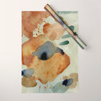 Equanimity contemporary abstract nature watercolor painting Wrapping Paper Gallery Image 1
