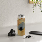 Equanimity contemporary abstract nature watercolor painting Water Bottle Gallery Image 4