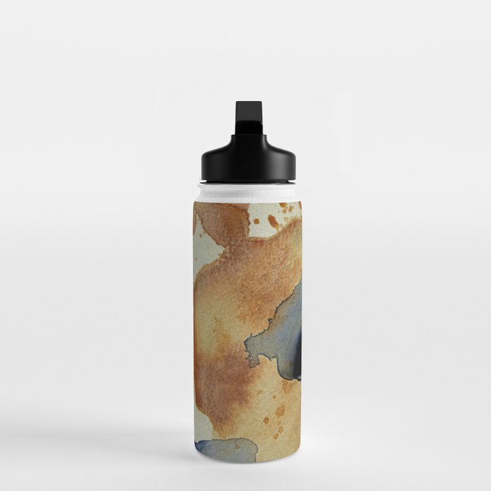 Equanimity contemporary abstract nature watercolor painting Water Bottle Gallery Image 3