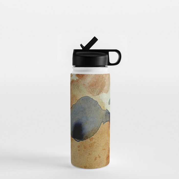 Equanimity contemporary abstract nature watercolor painting Water Bottle Gallery Image 1
