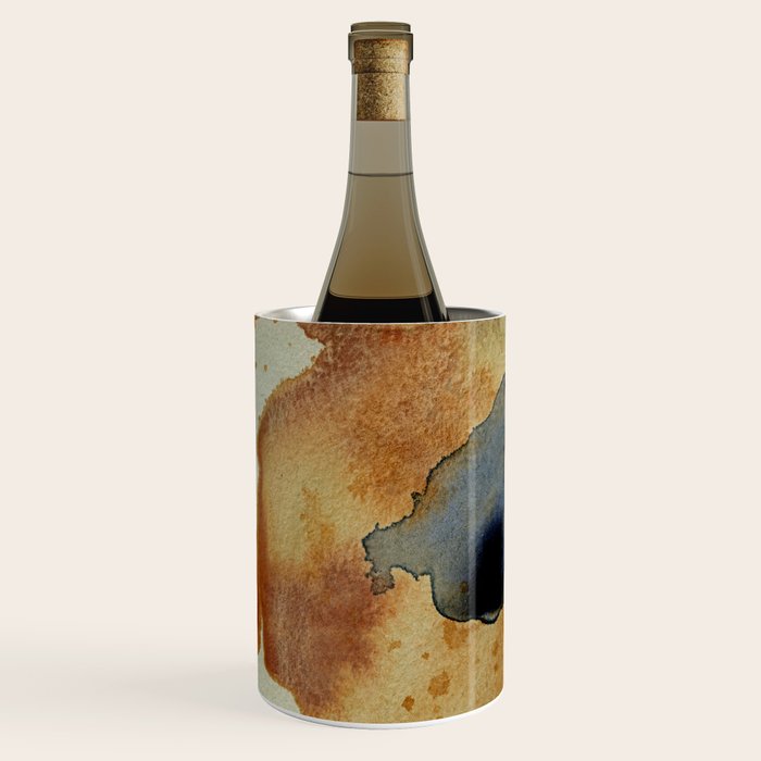 Equanimity contemporary abstract nature watercolor painting Wine Chiller Gallery Image 2