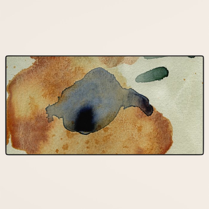 Equanimity contemporary abstract nature watercolor painting Desk Mat Gallery Image 3