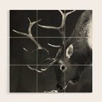 Elk and Rabbit Wood Wall Art Gallery Image 1