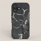 Elk and Rabbit iPhone Case Gallery Image 1