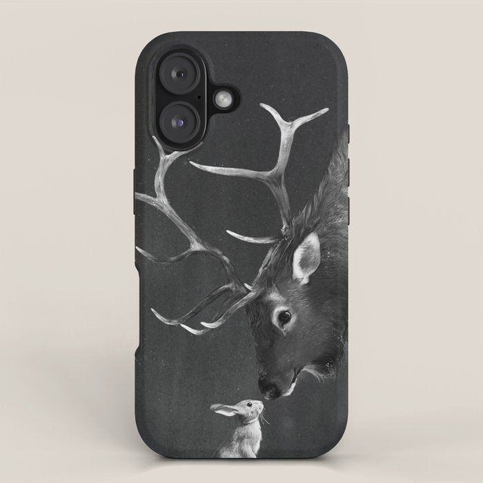 Elk and Rabbit iPhone Case Gallery Image 1
