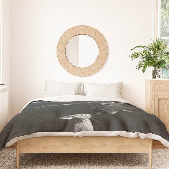 Elk and Rabbit Duvet Cover Gallery Image 3
