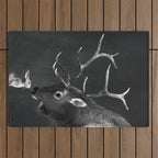 Elk and Rabbit Outdoor Rug Gallery Image 1