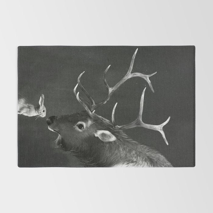 Elk and Rabbit Rug Gallery Image 2