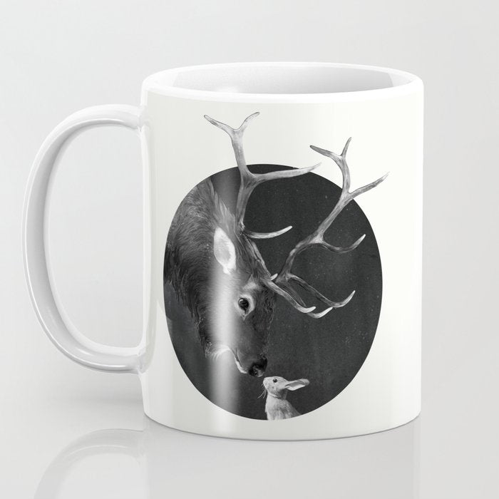 Elk and Rabbit Coffee Mug Gallery Image 3