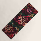 Vintage & Shabby Chic  - Fall Lush Botanical Midnight Garden Yoga Mat Gallery Image 1