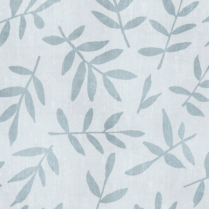 Simple Scandinavia Ditsy Leaf Pattern Grey Blue Coffee Mug Gallery Image 2