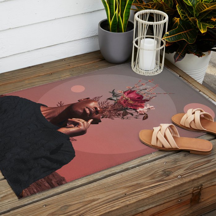 Pale memories of Dusk Outdoor Rug Gallery Image 2