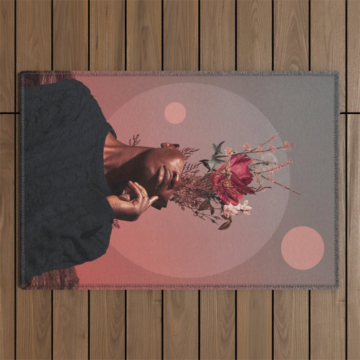 Pale memories of Dusk Outdoor Rug Gallery Image 1