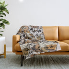 Social English Bulldog Throw Blanket Gallery Image 1
