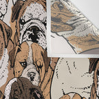 Social English Bulldog Wall Tapestry Gallery Image 3