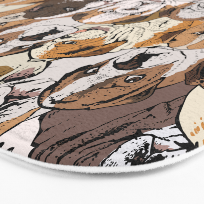 Social English Bulldog Bath Mat Gallery Image 3