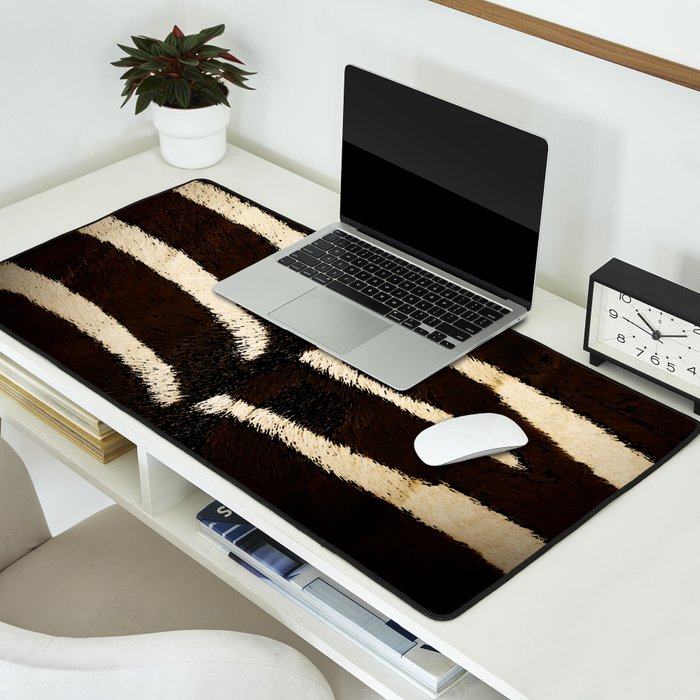 Zebra #decor #society6 #buyart Desk Mat Gallery Image 2