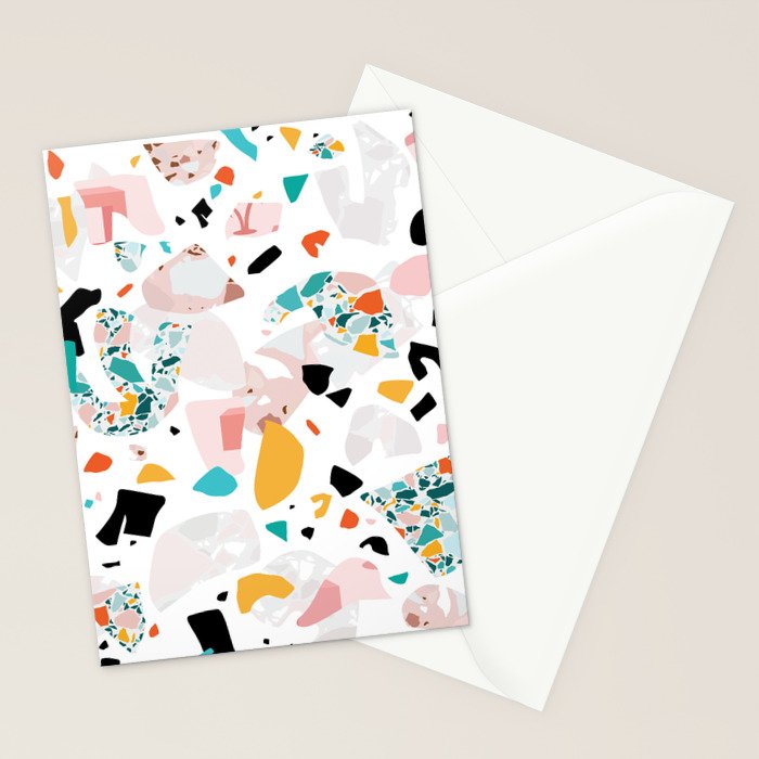 Mixed Mess I. / Collage, Terrazzo, Colorful Stationery Card Gallery Image 2